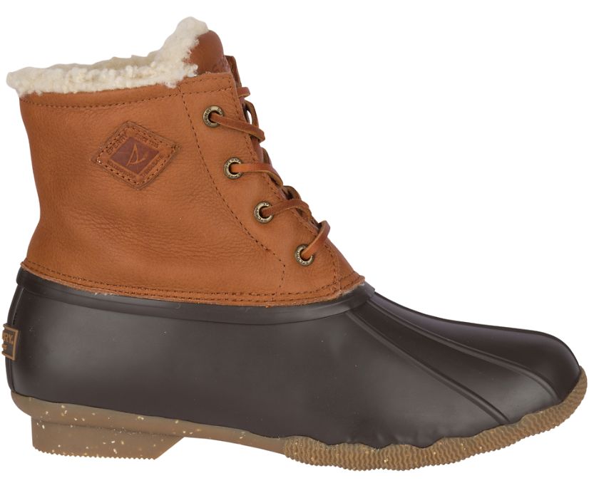 Sperry Saltwater Winter Luxe Duck Boots - Women's Duck Boots - Brown [XZ4236158] Sperry Top Sider Ir